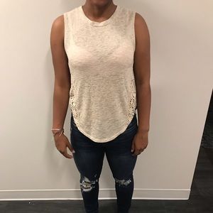 Cream tank top